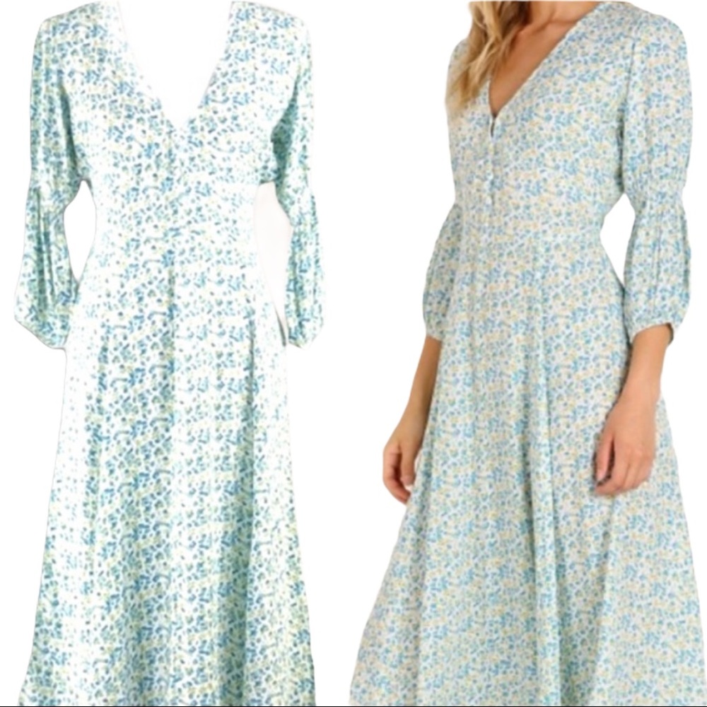 SALE💥NWT Anthro Faithful The Brand Midi Dress - Picture 13 of 15